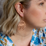 Festive AF earrings in Rose Gold