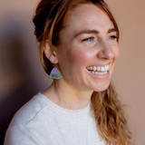Gum Blossom flower earrings in Lilac & Sage - Mini