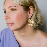 Midi I'm Tiiired Actually earrings in Gold