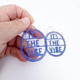 It's The Vibe earrings in Indigo