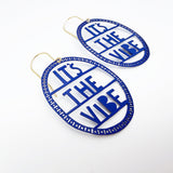 It's The Vibe earrings in Indigo