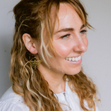 Luna Moth earrings in Gold
