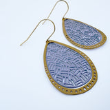 Boho Colour Pop earrings in #2 Mustard & Lilac