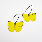 $65 Set: Yellow Tail Black Cockatoo & Lemon Migrant Butterfly earring set