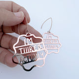 Midi I'm Tiiired Actually earrings in Rose Gold