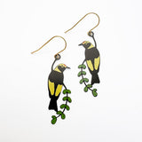 $65 Set: Regent Bowerbird & Wattle earring set
