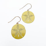 Midi Sand Dollar earrings in Sand