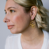 $59 Set: Red Tail Black Cockatoo & Banksia Gold earring set