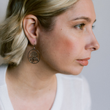 Waratah flower earrings in Silver
