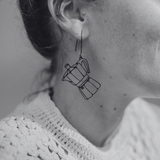 Midi Moka Pot earrings in Gold