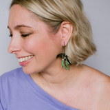 Regent Honeyeater earrings in Black/Yellow/Green