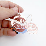 Ooourr Naurrr earrings in Rose Gold