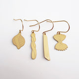 Pasta Stacker earrings in Pasta Colour