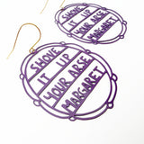 Shove It Margaret earrings in Musky Purple