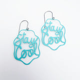 Stay Cool earrings in Mint Blue