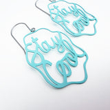 Stay Cool earrings in Mint Blue
