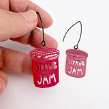 Strawberry Jam earrings in Strawberry Red