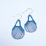 String Bag earrings in Navy