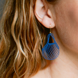 String Bag earrings in Navy