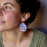Tell Him He's Dreaming earrings in Lilac