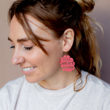 Tell Him He's Dreaming earrings in Raspberry