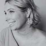 Midi I'm Tiiired Actually earrings in Hot Pink