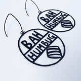 Bah Humbug earrings in Black