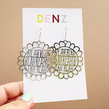 Blah Blah Blah earrings in Silver