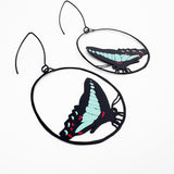Midi Butterfly earrings in Blue Triangle