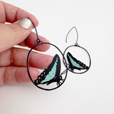 Midi Butterfly earrings in Blue Triangle
