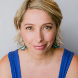 Midi Butterfly earrings in Blue Triangle