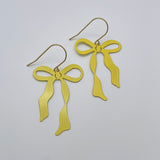 Midi Bow earrings in Lemon Yellow