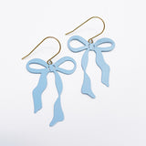 Midi Bow earrings in Powder Blue