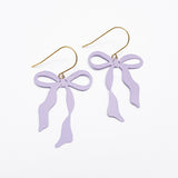 Midi Bow earrings in Delicate Lilac