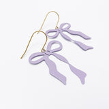 Midi Bow earrings in Delicate Lilac