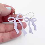 Midi Bow earrings in Delicate Lilac