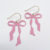 Midi Bow earrings in Ballerina Pink