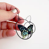 Midi Butterfly earrings in Cairns Birdwing