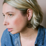 Mini Calm Your Farm earrings in Black