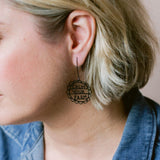 Mini Calm Your Farm earrings in Black