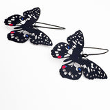 Midi Butterfly earrings in Chequered Swallowtail