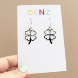 Clover dangle earrings in Silver