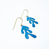 Mini Matisse Shape earrings in Cobalt