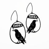 Crow (Faaark) earrings in Black