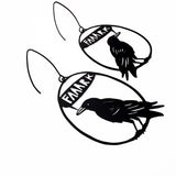 Crow (Faaark) earrings in Black