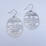 Die Hard is a Christmas Movie earrings in Silver