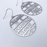 Die Hard is a Christmas Movie earrings in Silver