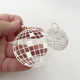 Disco Ball earrings in Silver