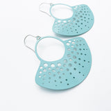 Dotty Fan earrings in Duck Egg Blue