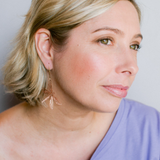 Dragonfly earrings in Rose Gold